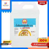 ภูเขาทองน้ำส้มสายชูกลั่น 5% 5 ลิตรGOLDEN MT DISTILLED VINEGAR 5% 5 LTR.