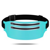 LEO GEAR Fit Slim Waist Bag Double Zipper Waterproof Sports Running Phone Waist Bag