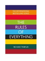 Rules of Everything : A Complete Code for Success and Happiness in Everything That Matters (Original English Book]