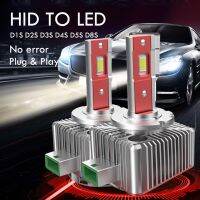 2 PCS 1:1 HID D1S D3S ไฟหน้ารถ D2S D2R D4R D4S D5S D8S D1R D3R Canbus หลอดไฟ LED 32000LM 6000K ไฟ Plug And Play หลอดไฟ