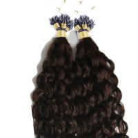 Long 26" Micro Loop Ring Hair Extensions 1gstrand 100g Micro Bead Link Human Hair Extension Deep Curly Brazilian Remy Hair