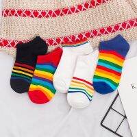 cute rainbow ankle women fun