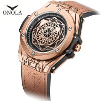 ONOLA brand men 39;s watches quartz watches business sports waterproof fashion leisure luxury.