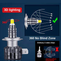 Mini H7 LED 360 Wireless Small Size Headlight Bulbs H1 9005 9006 H11 H4 led lamps for auto 6000K 20000LM Super Bright