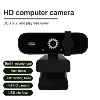 ✸❏ Autofocus Webcam 5Million HD Pixels Web Camera for PC Laptop Computer with Microphone Ring Light web cam Light Conference Video