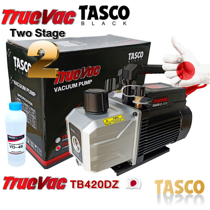 แวคคั่มปั๊ม-tb420dz-tasco-2cfm-two-stage-2cfm-vacuum-pump-แวคคั่มปั๊มสูญญากาศ-แบบ-2-stage-tasco-black
