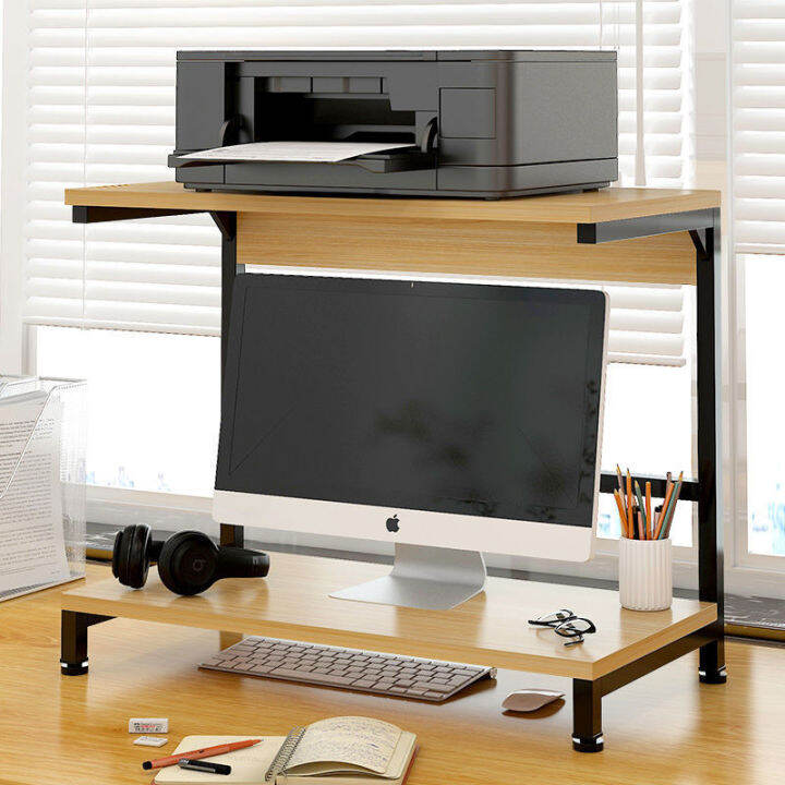 Desktop shelf, storage rack, computer monitor height increase rack