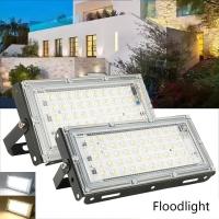 【❉HOT SALE❉】 lezhandai00470736 กันน้ำ Ip66 Led น้ำท่วม50W Ac 220V Spotlight กลางแจ้งไฟสนาม Led Reflector ไฟส่อง Floodlights