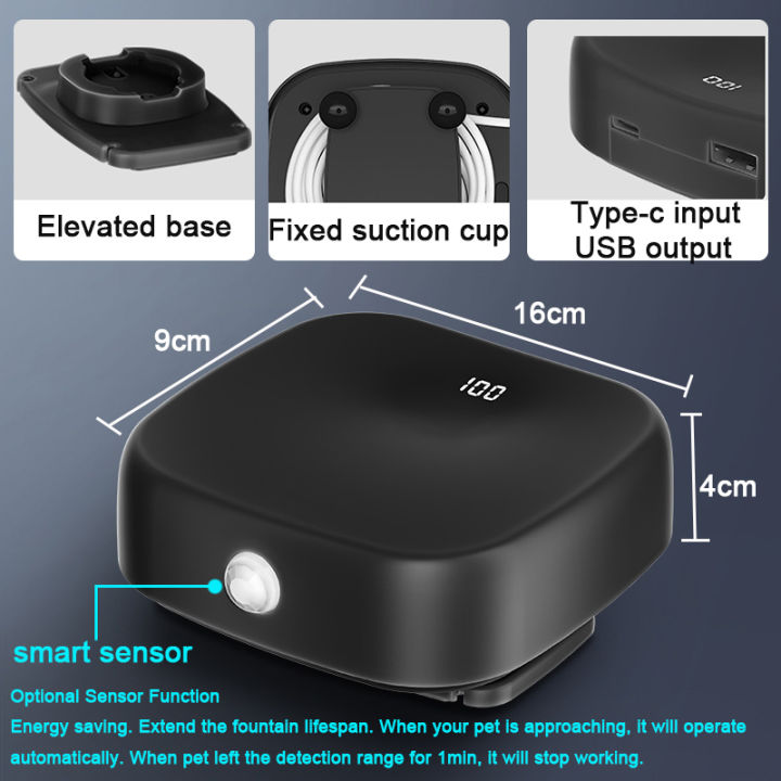 cat-water-fountain-wireless-sensor-cat-water-dispenser-สมาร์ท5000mah-พร้อม-induction-dog-cats-fountain-อุปกรณ์เสริม