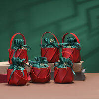 Xmas Boxes Candy Creative Christmas Leather Apple Box