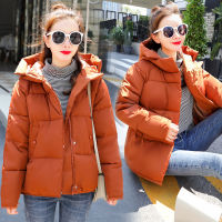 利LZD1594 Winter 2020 New Korean casual hooded short down cotton-padded jacket womens padded jacket with thickened slim-fitting cotton-padded coat