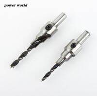 【DT】hot！ 2pcs/lot carbide Countersink Bit Bits Set Reamer Screw Hinge Hole Saw Chamfer