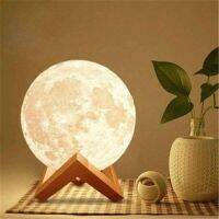 Moon Lamp For Dropshipping Bedroom Night Lamp Home Decorations 3D Printing Moon Light For Children Warm Lights Christmas Lights