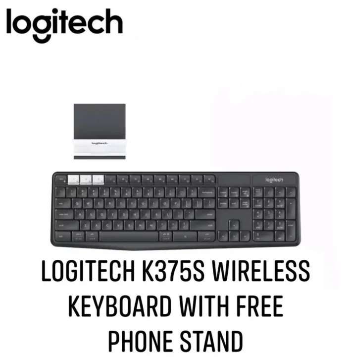 LOGITECH K375S WIRELESS KEYBOARD WITH FREE PHONE STAND | Lazada PH