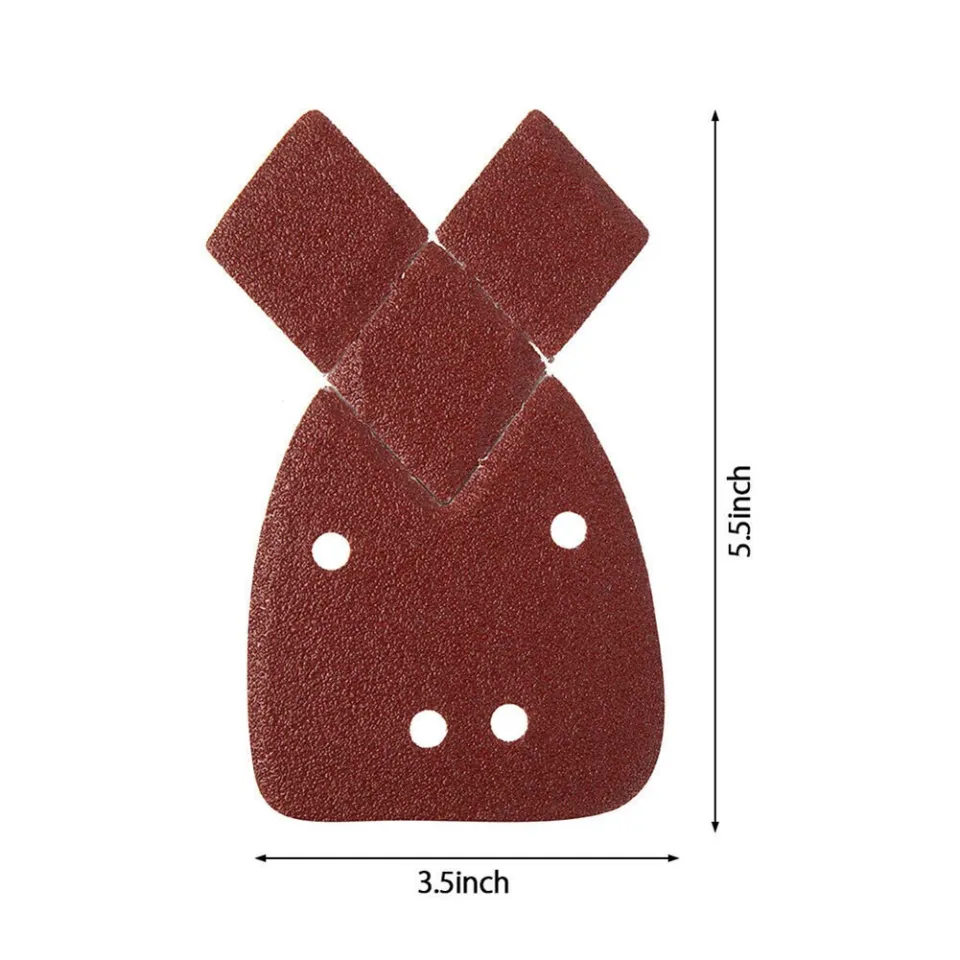 80 Grit Mouse Sander Sandpaper, 50Pcs Sanding Pads for 5.5