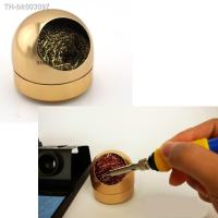 ♕✥✕ lowest price Cheap nice 66mm Golden Soldering Solder Iron Tip Cleaner Ball With stainless Steel Wire Sponge Cleaners