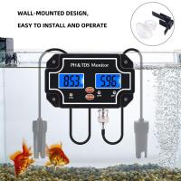 Yieryi 2 In 1 PH/TDS-2683 Water Quality Tester Ph/TDS Meter Waterproof Double Display Tester With Black Color