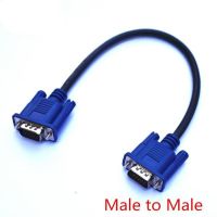 25ซม0.25M Hd15pin Vga D-Sub สายนำสัญญาณวิดีโอสั้นตัวผู้ไปยังตัวผู้สาย Rgb ตัวผู้กับตัวเมียและตัวเมียเป็นตัวเมียสำหรับมอนิเตอร์