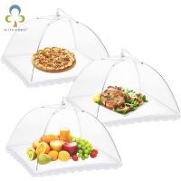 【hot】 2Pcs Household Food Umbrella Cover Barbecue Anti Fly Resistant Net Tent Dinner Table YJN !