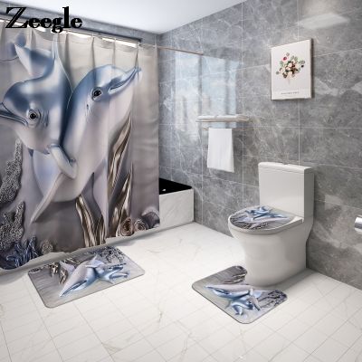 Printed Car Mat for Bathroom Bath Mat and Shower Curtain Set Toilet Seat Cover Mat Bath Mat with Curtain Set Bath Mat