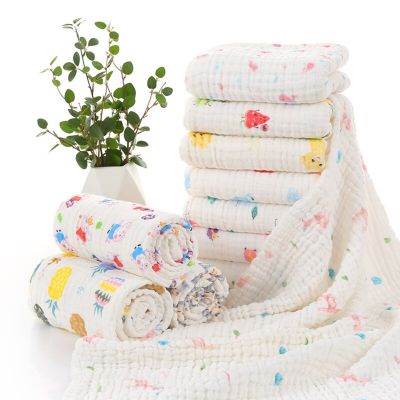 ผ้าห่อตัวเด็กผ้าฝ้ายคู่ชั้นผ้าห่มเด็กอบอุ่นและผ้าเช็ดตัวผ้าทูล6ชั้น Blanket-105X105ซม. มีหลายสีให้เลือก