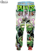 Game Plants Vs. Zombies 3D Print Men Women Drawstring Pants