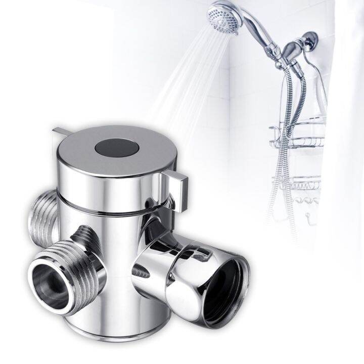 ☃ 【HG】Multifunction 3 Way Shower Head Diverter Valve G1/2 Three ...