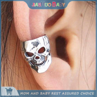 JiaShuo Baby Toy 1/2/4 pcs แฟชั่นโกธิค Punk VINTAGE Skull EAR cuff Wrap Clip On ต่างหูไม่มีการเจาะ