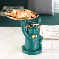 French Bulldog Furnishings Porch Cabinet Put The Key To Receive The Tray Living Room Door Light Luxury Home Bar Decoration