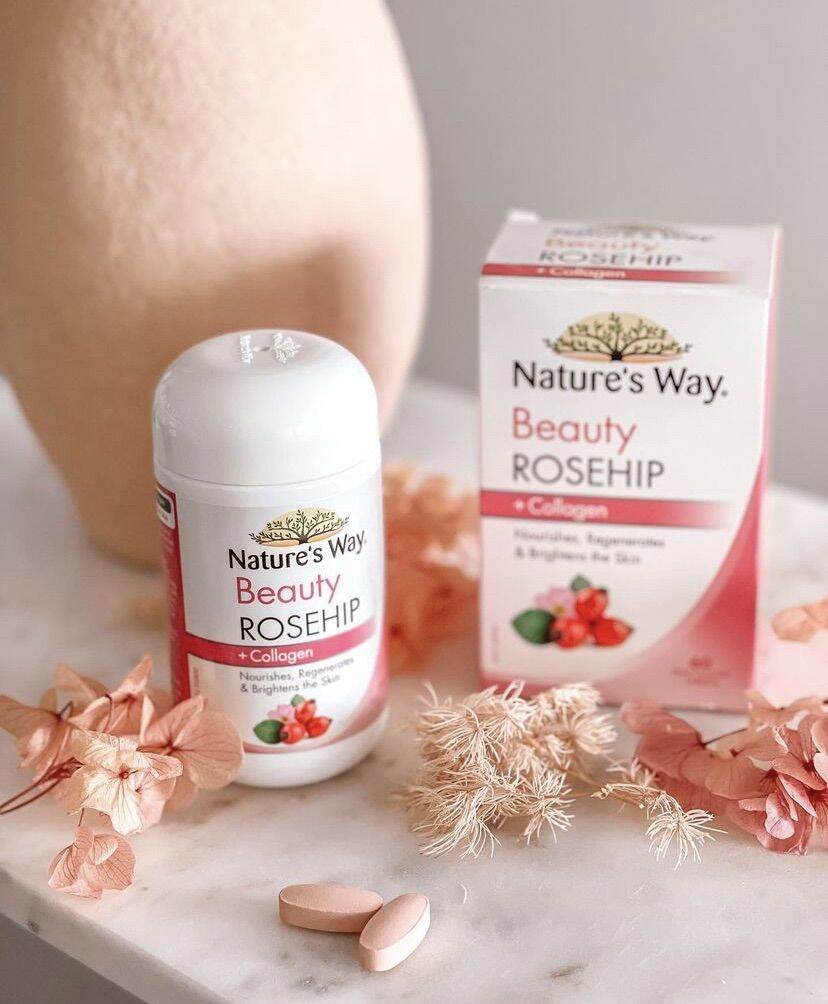 Nature's Way โรสฮิปผสมคอลลาเจน 60 เม็ด | Lazada.co.th