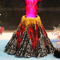 LeChong Aquarium volcano ornaments Air Bubble Stone Oxygen Pump Fish Tank volcano Ornament Aquarium supplies package