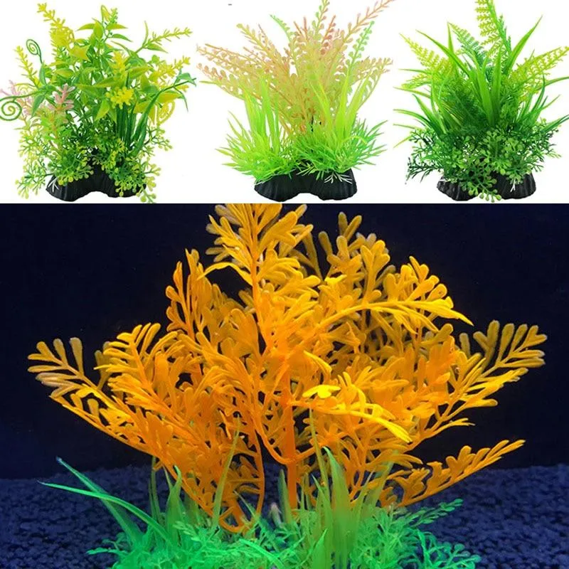 Artificial Plants Aquarium Decor Water Weeds Ornament Plant Aquarium Grass  14Cm