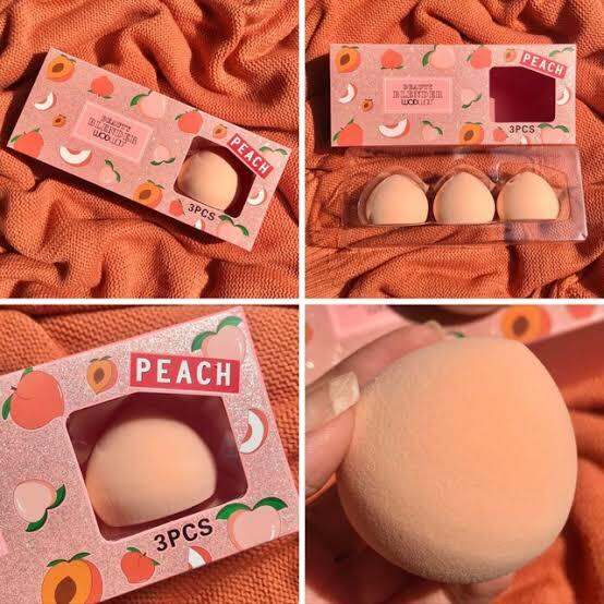 beauty-blender-peach-3pcs-เซตฟองน้ำลูกพีช-3-ชิ้น