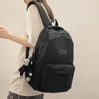 HOT14★ High Quality Waterproof Nylon Women Backpack For Teenage Girl School Bag Korean Style College Student Bag Laptop Backpack