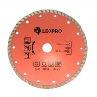 LEOPRO 612151 LP03011 ใบเพชร  Turbo 7" (2in1) 180mm×22.2/20/16mm (1 ใบ/แพ็ค)