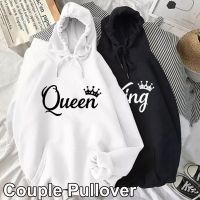 《Qinghe Yi Fang》Qinghe Yi Fangแฟชั่นผู้ชายผู้หญิงแขนยาว Pullover Hooded Sweatshirts Unisex King และ Queen พิมพ์ Hoodies Casual Streetwear คู่ Sweat