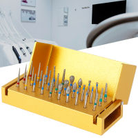 30Pcs Solid Cutting Burrs Set Diamond Grinding Cutting Burrs Bits Portable Durable Rotary Files Burrs With Aluminum Alloy Shelf