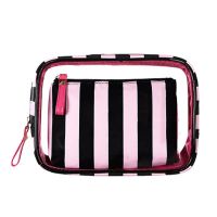 Handbg Bag The New Portable PVC Cosmetic Bag 3-piece Set outdoor Travel Bag Waterproof Wash Bag Fashion Transparent Storage Bag