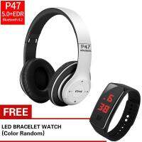 ราคาพิเศษ!!! ali หูฟังบลูทูธ Headphone Stereo รุ่น P47  (ฟรี นาฬิกา LED)