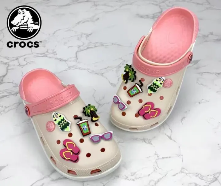 New crocs korean fashion with jibbitz design 5 colors Lazada PH