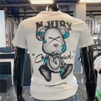 Mens Cotton T-shirt Japan Summer Mens Cool Bear Short Sleeve Top High Quality White T Shirt O-neck Tee Shirt Men Clothing 2023