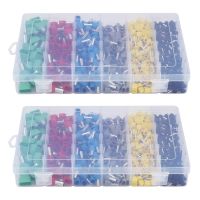 1560Pcs Dual Bootlace Ferrule Teminator Kit Electrical Crimp Dual Entry Cord End Wire Terminal Connector