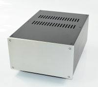 W123อลูมิเนียมเครื่องขยายเสียงแชสซี Preamplifier กรณี Amp Enclosure DIY กล่อง (220*120*308มม.)