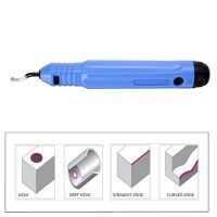 +【‘ 1 Set Tools Fixed Handle Plastic Burr Pocket  NB1100 Scraper+10Pc BS1010 Blades Trimming Neaten Deburring Head Cutter