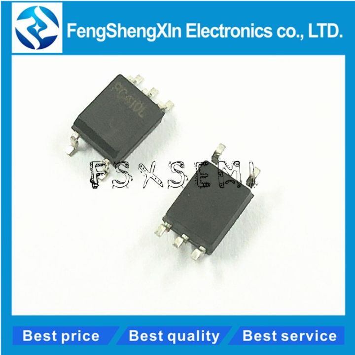 50pcs/lot  PC410L PC410LONIPOF PC410L0NIP0F PC410LS Light coupling optical isolator logic output  SOP-5