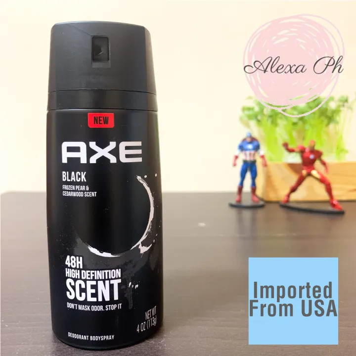 Axe, Black Frozen Pear & Cedarwood Scent, Body Spray Deodorant (113 g ...