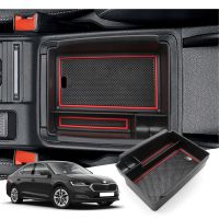 hot【DT】 RUIYA for Octavia Mk4 2020-2022 2023 Car Armrest Storage Central Interior Accessories