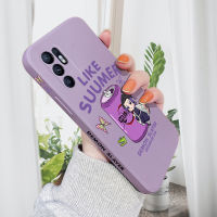 เคสมือถือเคสโทรศัพท์เคส OPPO Reno6 4G/OPPO Reno 6 5G/OPPO Reno6 Pro 5G สำหรับชายหญิง Demon Slayer ปลอกซิลิโคนกล้องขอบด้านข้างเคสป้องกัน