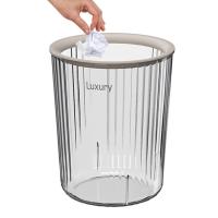 Kitchen Waste Bins Clear Trash Bin Garbage Bin Rubbish Bin Transparent Trash Cans Wastebasket Garbage Can Large Capacity for Kitchen Bedroom Bathroom custody