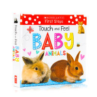 Animal touch Book touch and feel baby animals learning music early education series academic early learners English original picture book early childhood enlightenment early education touch paperboard Book parent-child reading materials